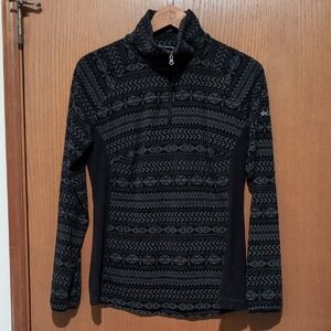 Columbia Black and Gray Patterned Pullover